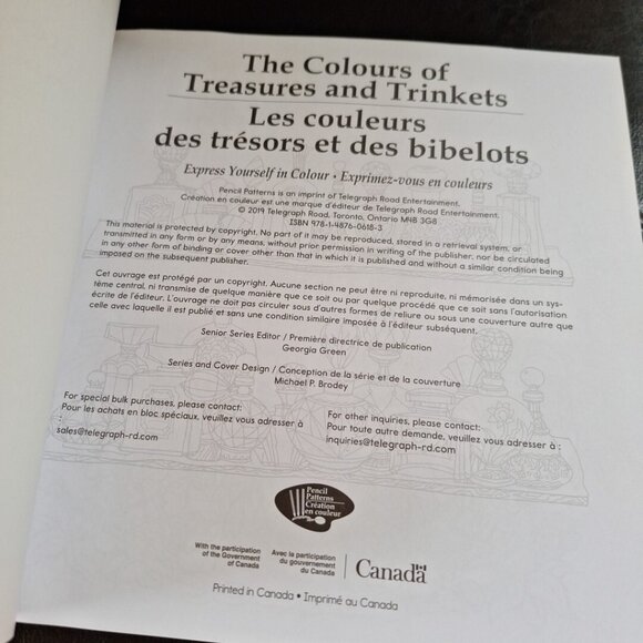 The Colours of Treasures and Trinkets Adult Coloring Book NEW - Picture 14 of 14